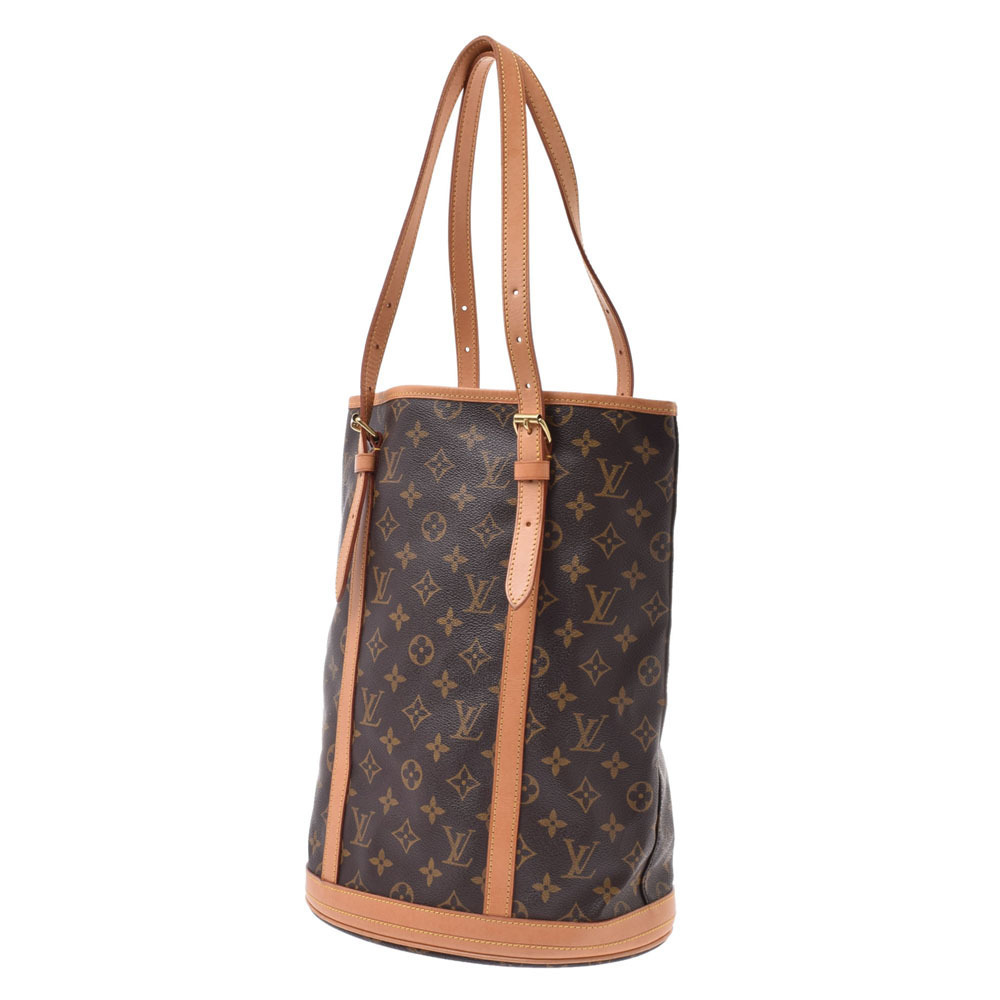Louis Vuitton L Handbag Baguette Canvas Brown Monogram